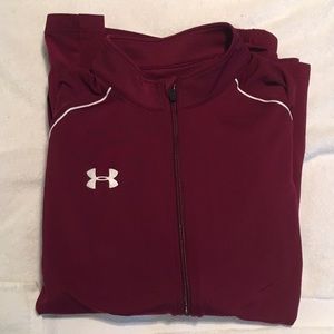 Under Armour Athletic Maroon Red Zip Jacket 🔆🔆🔆